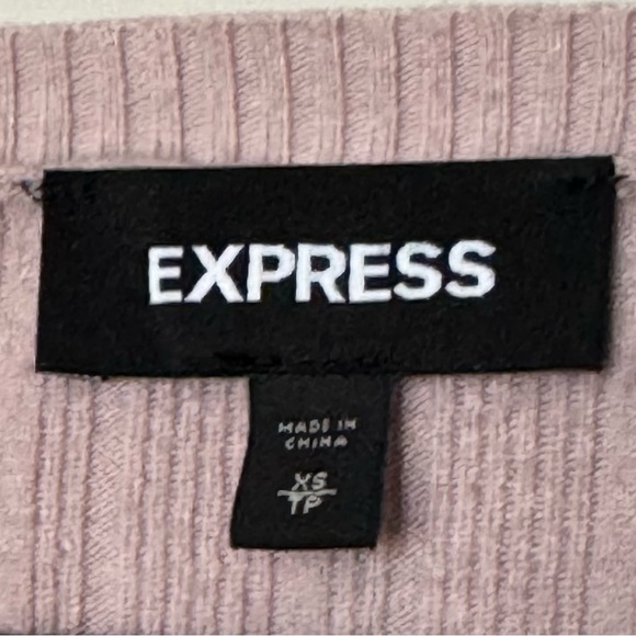 Express Pink Ribbed Knit Sweater 💎 - Picture 3 of 4